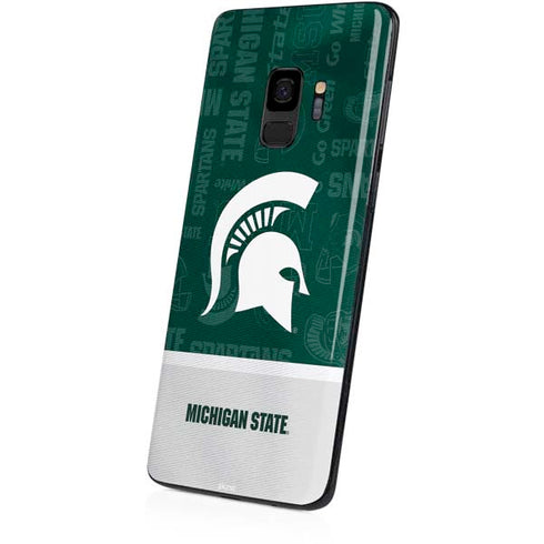 Michigan State University Jersey Split Galaxy S9 Skin
